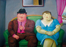 Man and Woman by Fernando Botero