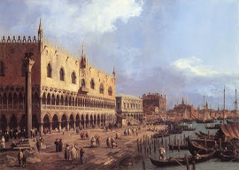 Palazzo Ducale Riva Degli Schiavoni by Canaletto