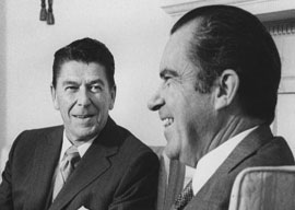 Governor Ronald Reagan and President Richard Nixon