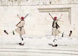 Guards in front of Greek Parliament, Athens