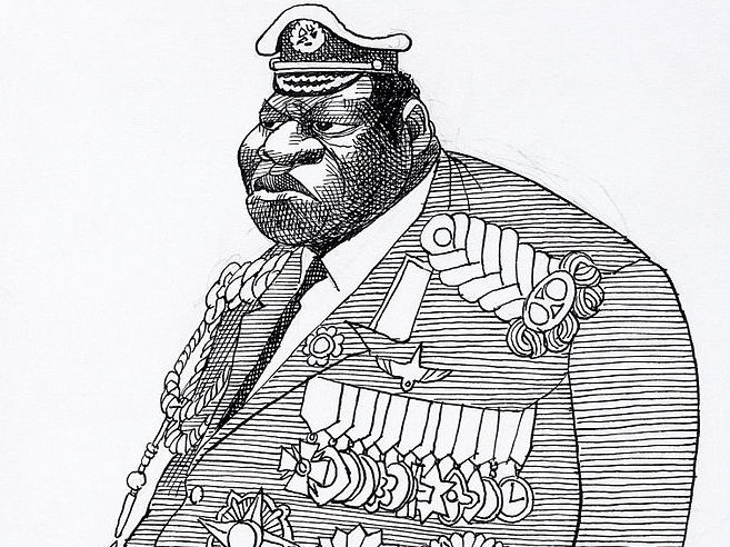 di Amin Dada Oumee caricature 1977