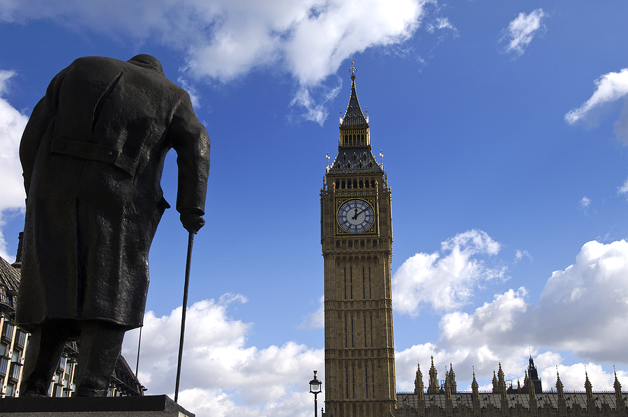 Statue of Churchill, Parliament Square, London 